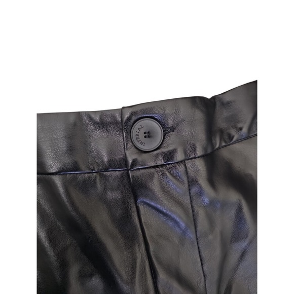 Imperial Faux Leather Cargo Pants Wide Leg Streetwear Black Size S‎ - Picture 3 of 8